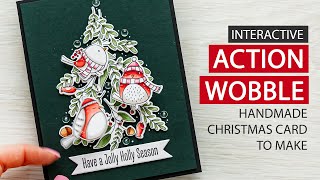 Interactive Action Wobble Christmas Card [upl. by Fredek]