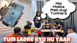 Aarti ne fhek diya Aman ka mobile 📱 Aman ko Aarti se problem hai  Prank on Aman  Aarti vlogs [upl. by Sada]