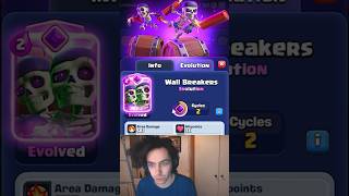 WALL BREAKERS EVOLUTION GAMEPLAY IN CLASH ROYALE clashroyale shorts [upl. by Morgenthaler]