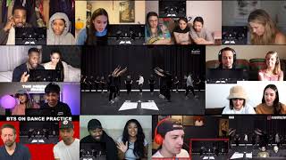 CHOREOGRAPHY BTS 방탄소년단 ‘ON’ Dance Practice Reaction Mashup [upl. by Ztnahc]