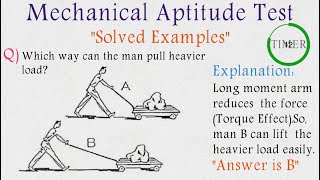 Mechanical Aptitude Test Solved amp Explained  Mechanical Comprehension Test [upl. by Adran]