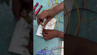 SWITCH BOARD CONNECTION LAB TRAINING VIDEOSVTECHEDU Students wiring electrician engineering [upl. by Besnard]