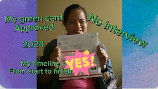 My green card timelineno interview  in 25 months I got approved missgracia157 [upl. by Jarrod]