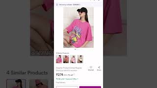 Oversize tshirt for meesho ll Oversize tshirt women ll youtubeshorts shots viralvideo meesho [upl. by Nolaj359]