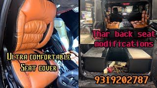 Thar 2023 back seat modifications in Sonu carall modifications available in Sonu car thar modified [upl. by Giess]