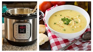 Instant Pot Greek Lemony Chicken amp Orzo Soup [upl. by Saberio]