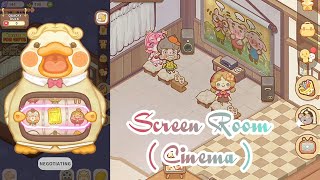 RESORTOPIA UPDATE  Screen Room  CINEMA  unlock min popularity 650  Resortopia Walkthrough [upl. by Marybella]