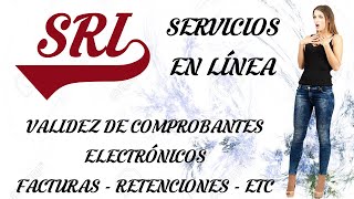 SRI  SERVICIOS EN LÍNEA  VALIDEZ DE COMPROBANTES DE VENTA ELECTRONICOS  FACTURAS RETENCIONES ETC [upl. by Kennett]