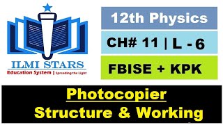 Structure and Working of Photocopier Applications of Electrostatics Class 12th Physics [upl. by Proudlove]