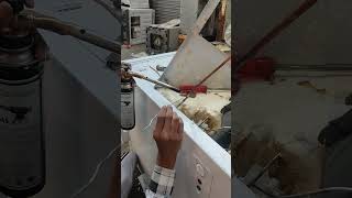 Aluminium🤔 brazing 💯 100 successfu musica subscribe acelectronic shortvideos foryou acservice [upl. by Hnilym]