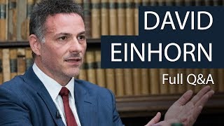 David Einhorn  Full QampA  Oxford Union [upl. by Ylliw532]