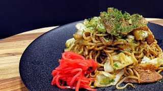 How To Make Yakisoba  Japanese stir fry noodles  Japanese street food [upl. by Martinsen]