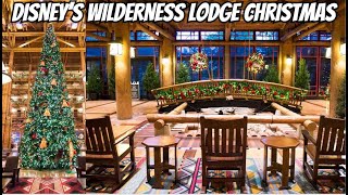 Disneys Wilderness Lodge Holiday Decorations are a CHRISTMAS MIRACLE [upl. by Dixil270]