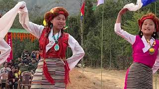 Sherpa Traditional Sherpa Dance on Occasion of Losar 2021 [upl. by Hanima231]