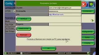 Fibra Óptica  09 Configuración de cuenta Fiberizer OTDR FX150 [upl. by Aloz989]