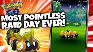 THIS IS THE MOST POINTLESS RAID DAY EVER Pokémon GO Falinks Event Makes No Sense [upl. by Ahseym]