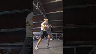 Working on explosiveness and precision shadowboxing boxing fighting fighter short shorts train [upl. by Brynna]