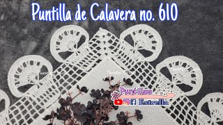 Puntilla de Calavera 💀 no 610  ☆ Puntillas Estrella ☆ [upl. by Lamrouex178]