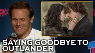 Sam Heughan isnt ready to say goodbye to OUTLANDER yet [upl. by Atsirak]