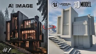 UNREAL ENGINE 54 Creating a Realistic Luxury Mansion  1 Modeling  Timelaps [upl. by Zaccaria]