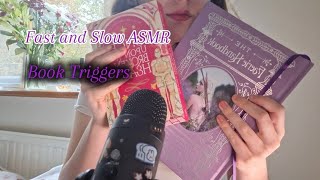 ASMR Fast and Slow Book Triggers Tapping Page Turning [upl. by Docilu284]