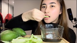 Green Mango Mukbang  Key Taghap [upl. by Caressa]