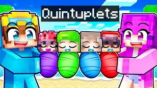 Adopting QUINTUPLETS in Minecraft [upl. by Firman]