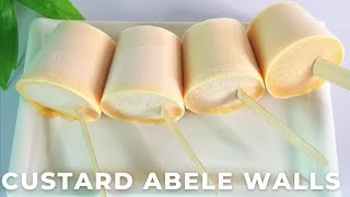 CREAMY AND EASY CUSTARD ICE CREAM  GHANAIAN CUSTARD ICE CREAM RECIPE  ABELE WALLS [upl. by Ecnerrat481]