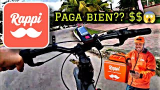 Repartiendo Rappi Bicicleta por primera vez Paga bien Rappitendero [upl. by Googins]