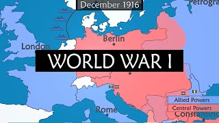 World War I  Summary on a Map [upl. by Nibbor]