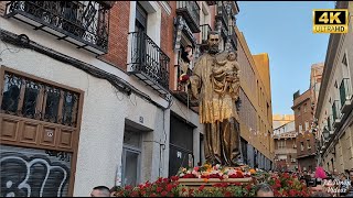 4K PROCESIÓN DE SAN CAYETANO EN MADRID 2024 [upl. by Ycnalc]