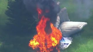 Blimp crashes at the US Open [upl. by Schuh819]