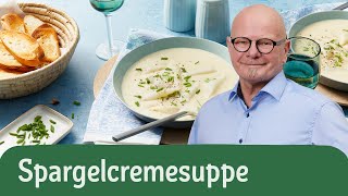 Spargelcremesuppe  REWE Deine Küche [upl. by Trin]