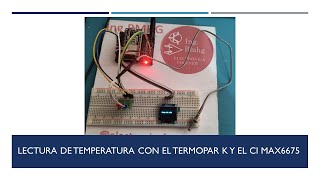 Registro de temperatura con termopar K MAX6675 OLED y ESP32 Micropython [upl. by Enisaj]