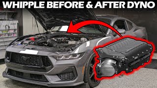 2024 Mustang GT Whipple Install  Before and After Dyno Numbers [upl. by Zipporah150]