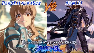 Tier3KatalinaSubVira VS RowletSigfried Ranked Set Granblue Fantasy Versus RisingPC [upl. by Virginie620]