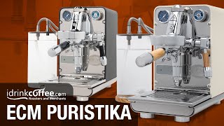 ECM Puristika Espresso Machine [upl. by Tawney573]