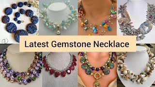 Latest Gemstone Necklace Collection  Stunning Designs to look fantastic [upl. by Ecraep]