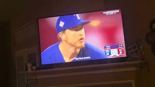 Rangers Fan Reacts To Winning First World Series In Franchise History🥹🥹❤️❤️ [upl. by Ulane]