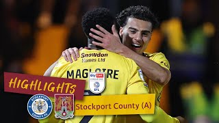 HIGHLIGHTS Stockport County 1 Northampton Town 1 [upl. by Eckel244]