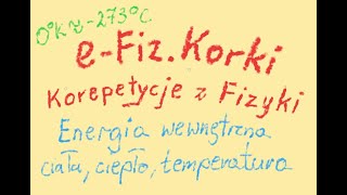 Energia wewnętrzna ciała temperatura ciepło  Termodynamika  SP7 [upl. by Akemat690]