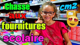 MASSILYA fait sa CHASSE aux FOURNITURES SCOLAIRE 2023  2024 pour le CM2 [upl. by Cotter547]