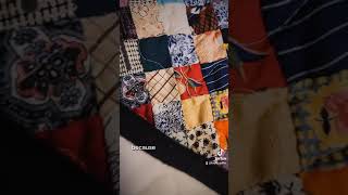 Antique postage stamp quilt is done 80 hours hand sewing and 100 hours total in this quilt [upl. by Meredeth]