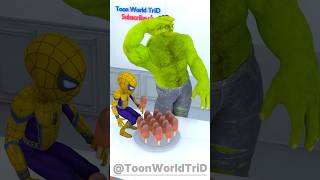 🍫🍦SpiderMan Secretly Eats Hulk’s Chocolate Ice Bar gta [upl. by Nilak]