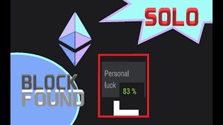 SOLO ETH BLOCK FOUND   40 DAYS  500MHs  NO PROXY USED [upl. by Chemash]