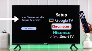 Hisense VIDAA TV How to Set up Chromecast with Google TV Install amp Use [upl. by Sirromaj]