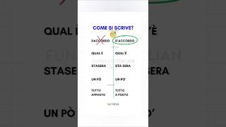 🔴COME SI SCRIVE 🇮🇹🤔 learnitalian aprenderitaliano italianlessons funandeasyitalian [upl. by Nnylrats71]