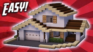 Minecraft How To Build A Suburban House Tutorial 3 [upl. by Shawnee]