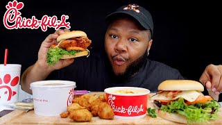 CHICKFILA MUKBANG 먹방 EATING SHOW [upl. by Ardnazxela]