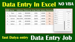 EASY Data Entry Jobs Using EXCEL Forms [upl. by Sevik26]